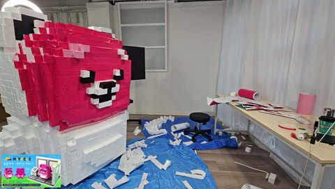 まざーにプレゼントを持って来たスタンミ