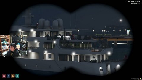 ⑦🛳️👀観戦【GTA5】続きの会話.赤ギャングと警察の戦闘開始