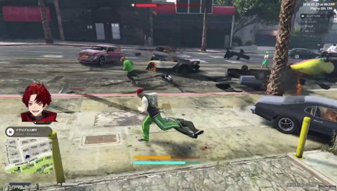 まんた先生を人質にするツルギ