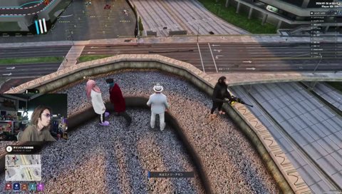 ヘリの爆発に巻き込まれる釈迦さん