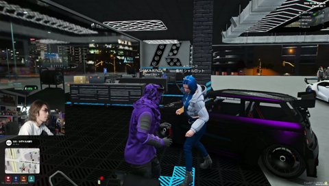 美女が手を振ってる