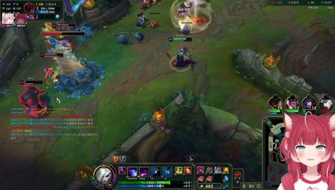 【かるびの鳴き声（オォン）】　タワーが痛ーい！　　ヤバい　めっちゃ来たー！　ギャー！　　りりむ「SUPは４んでもいい」　悲しい　／　「オーン ミリ！　オーン ミリ！」　オー！　オォン