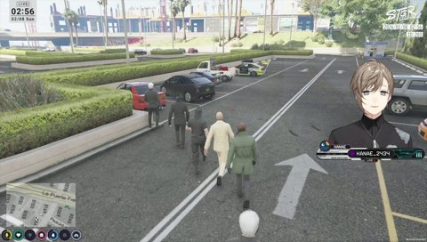 歪みで車から弾き出される小峯