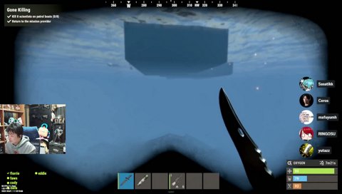 敵船を沈め歓喜するササティック一族 RUST