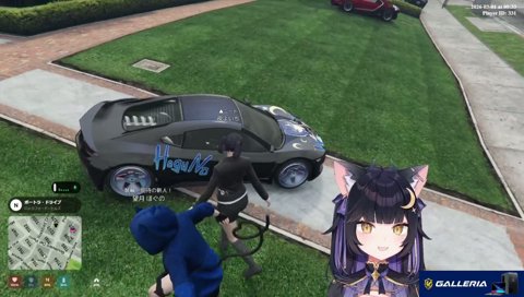 ほぐちゃんにイラスト入り車をプレゼントするよいち