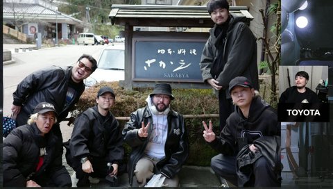 寝ているk4senの周りで全裸で仁王立ちする4人 金沢旅行の話