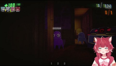 【かるめあ（音探知）】　めあ「あ！」　え？　何やってんのコイツ？　（めあ頭部をドアにぶつけた）あ”ー！　／　「物落ちてて、普通に声でちゃったわｗ」　ハ”カすぎるｗ　私を頃そうとして自分で氏んだんでしょ