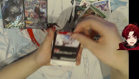 自分のカードにがっかりするツルギ