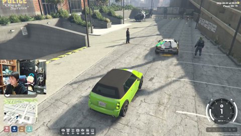 ローレン追跡中