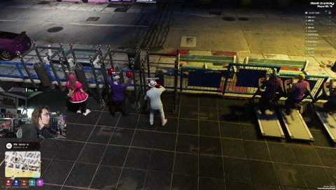 奇しくも同じ構え