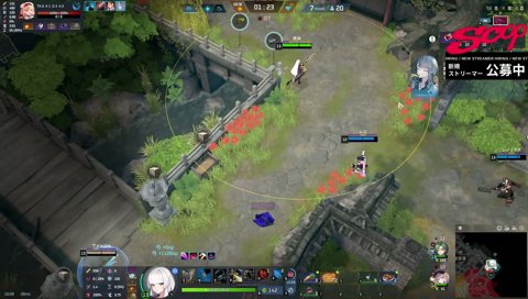イノシシの突進