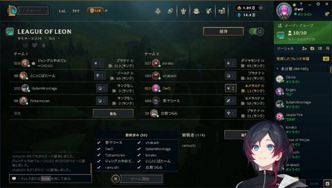わちゃわちゃ