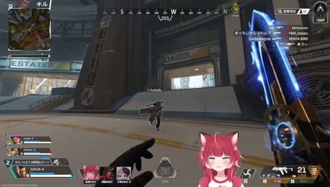 【撃ち合いがしたい３人】　チョ「ドコ行く？　銃声しない？右」　　音の方！音の方！　チョ「音の方へ！」　ぷ「行こう！行こう！」　音のする方だ！