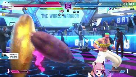 芋を振り回して戦うぷるる