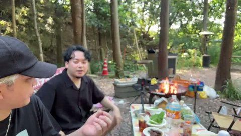 おいしい瞬間 キャンプ配信