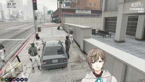 アパート前で餡ブレラメンバーに職質する夏苗