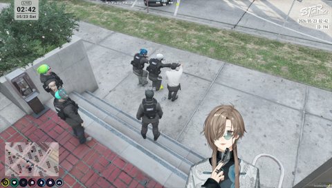静かに倒される胡將くん