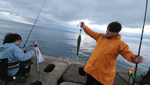 勝利の重さ、イナダ。