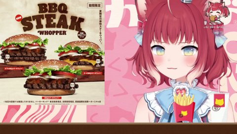 【クソデカドリンク(3)】　飲み物はヘルシー　食べ物はどーん！と　「スーパーででかいの買うのじゃダメなの?」　ノンノンノン！　カップでデカいの飲むのが良いんでしょ　最高なんだよコレが　違うの全然、味が