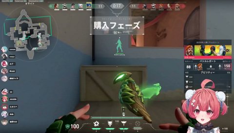 頭と連動する鳥