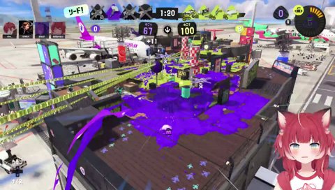 かるび選手キャリーの顔つき