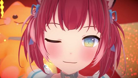 【クチ開けないとウインク出来ないかるび】　「ウインクください」（クチ開けたまま喋る）　あ…　ふぁい　うぃんふ…　　むじゅかしいんだけどね　　「ウィンク音声以外可愛いwww」
