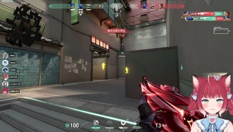 【カーメンシュラステ（ミスしてオープン位置）】　「CT２　メイン１」　（敵が見てたら只の的）危ねぇ　…　バニ「え？　あの場面でシュラステ出すのは何？」　抜かれてたから、これじゃ４ぬな、と思って