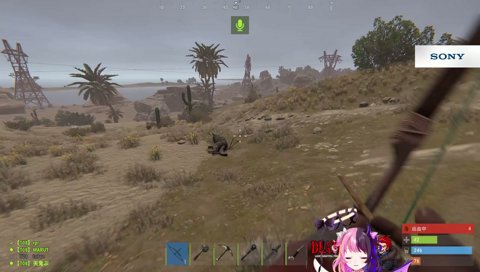 狼を威嚇するぷるる「ｱｵｰｰｰｰｰｰｰｰｰｰﾝ！！！！」