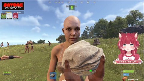 【Rust3の２人と再会】　ミドリ「やられたらやり返すからｗ」　（とっぴー登場）懐かしすぎるんだけどｗ　…　と「かるびの所にレイドしたい」　ミ「だよね」　やめてよ　狙ってくるのｗ